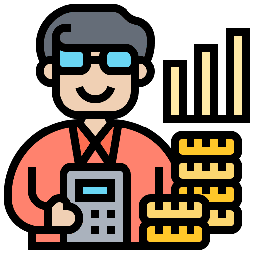 Accounting financial budget administration icon
