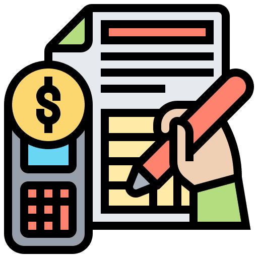 Budget business financial accountant icon