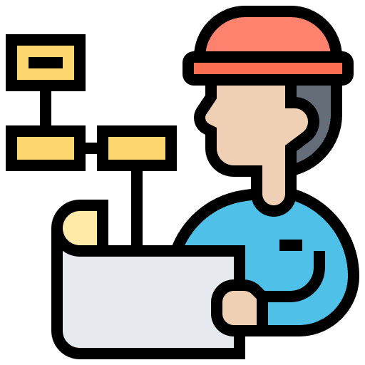 Engineer professions and jobs engineer production icon