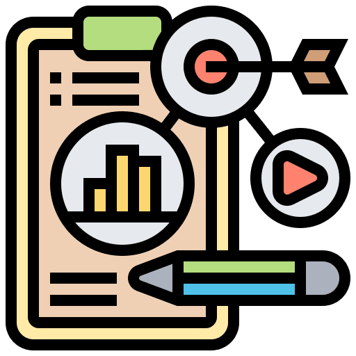 Marketing strategy planning marketing icon