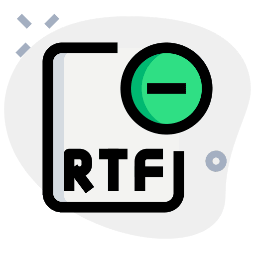 Remove rtf cross platform rtf file icon