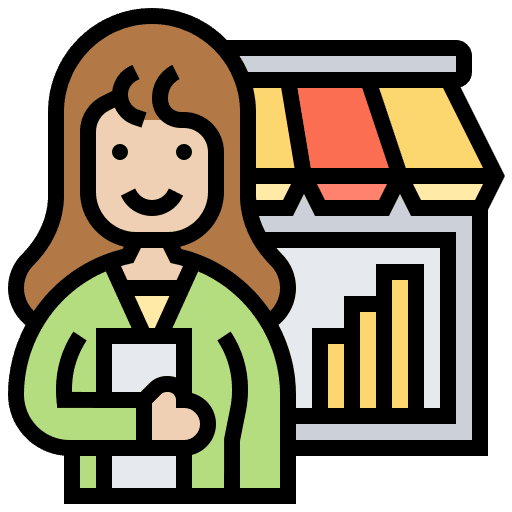 Sales business and finance commercial business icon