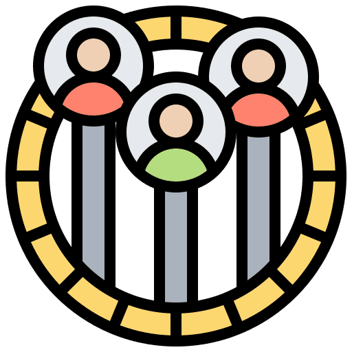 Market share commercial portion icon