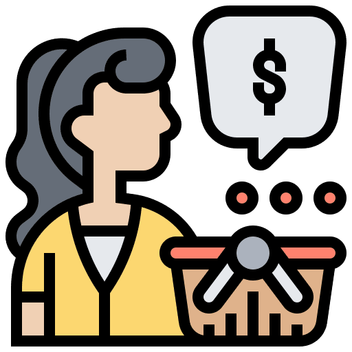 Purchasing sell shop commerce and shopping icon