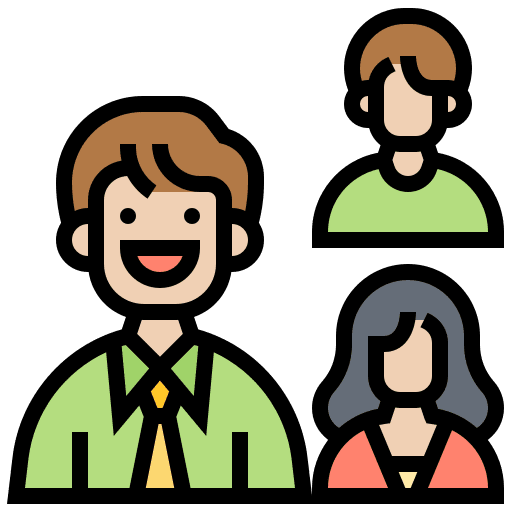 Teamwork organization company colleague icon
