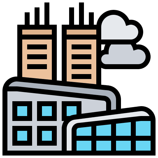 Modern house architecture and city urban design icon