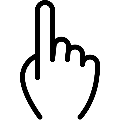 Index finger votes palm hand icon