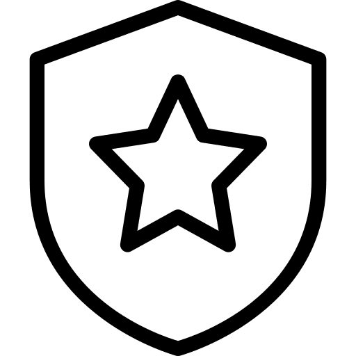 Shield shield favorite star icon