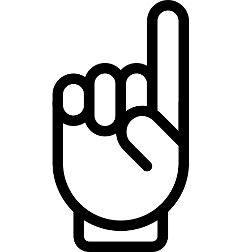 Finger hand miscellaneous vote icon