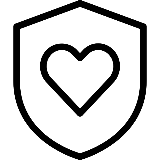 Shield ticker lover interface icon