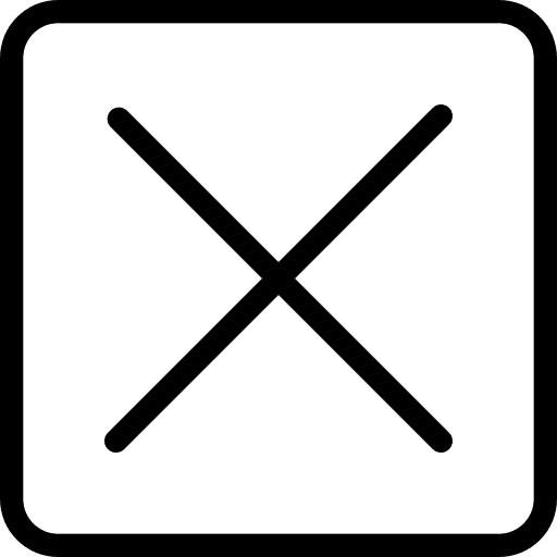 Cross disagree failed election icon