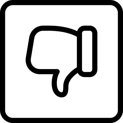 Dislike signboard election against icon