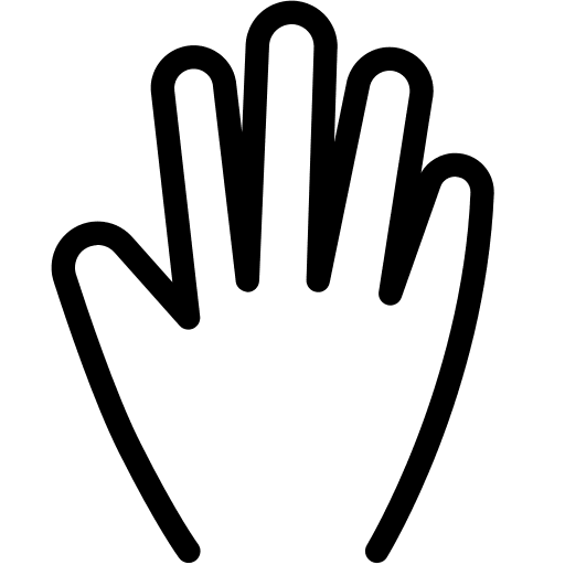 Finger up voluntary finger up hands and gestures icon