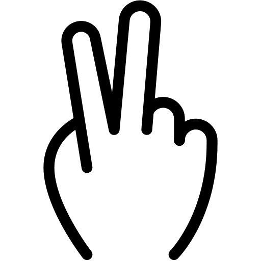 Peace fingers hand peace icon