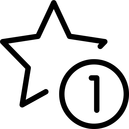 Single hands and gestures rating rate icon