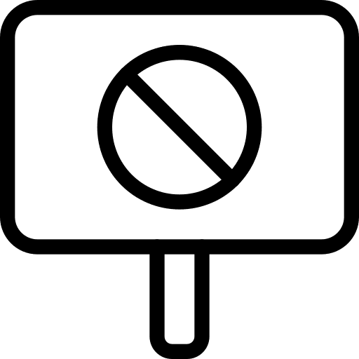 Cross voting miscellaneous election icon