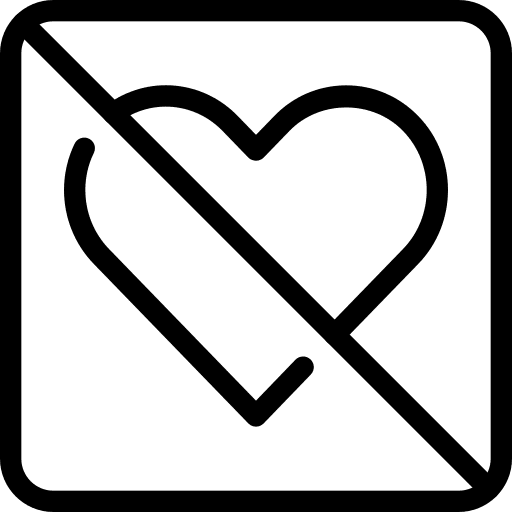 Crossed heart like hands and gestures icon