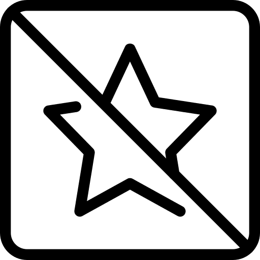 Crossed interface hands and gestures favourite icon