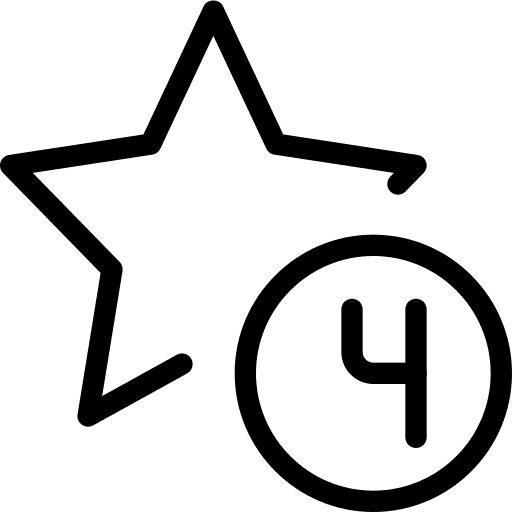 Four interface rating shapes icon