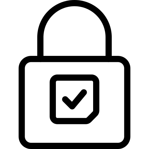 Padlock password secure closed icon