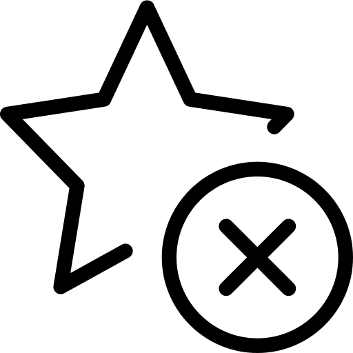 Remove rating stars star icon