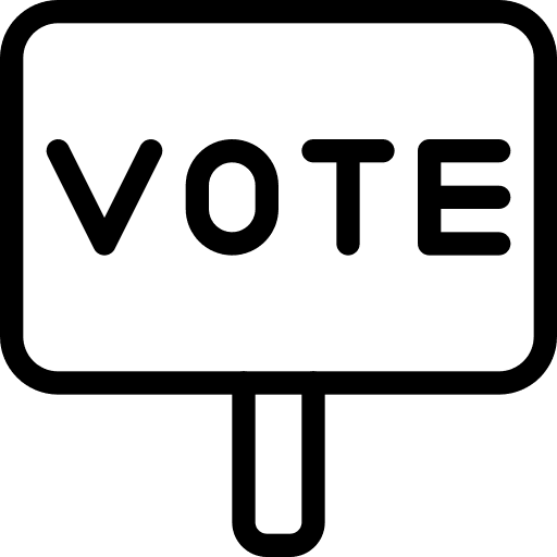 Signboard hands and gestures votes election icon