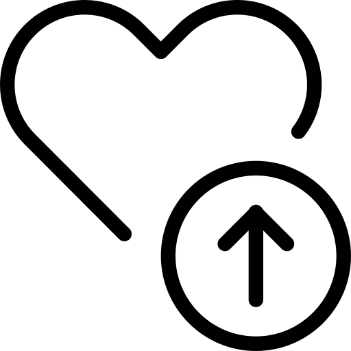Up arrow lover vibe loving icon