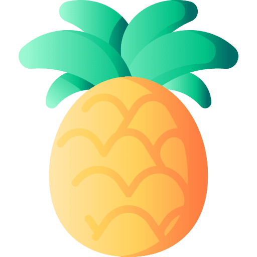 Pineapple food organic food and restaurant icon