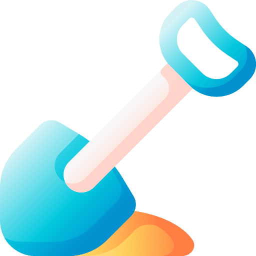 Shovel summer sand sand bucket icon