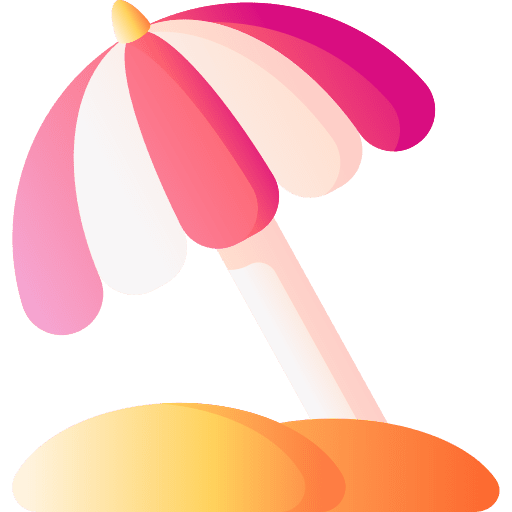 Sun umbrella summertime sun umbrella summer icon