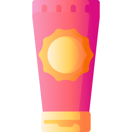 Sunblock holidays healthcare and medical vacation icon