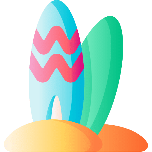 Surfing board summertime surfing board sports and competition icon