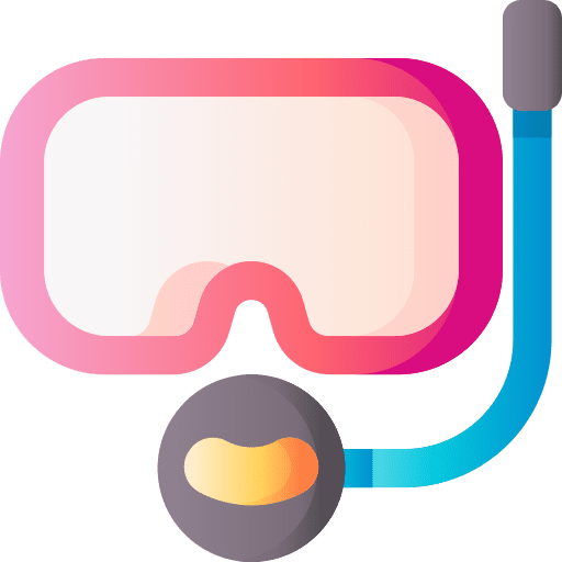 Diving goggles summer diving mask sports and competition icon