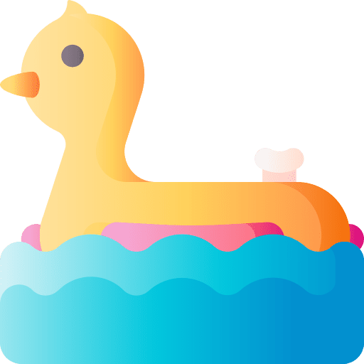 Duck leisure float summer icon