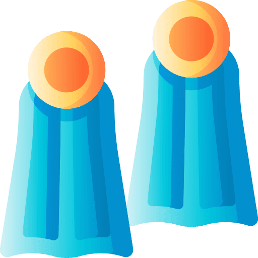 Flippers swim diving swimming icon
