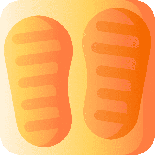 Footprint foot sand beach icon