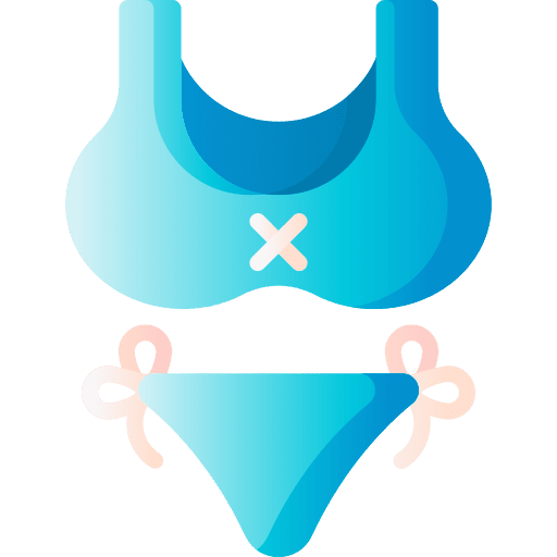 Bikini summer time swimming suit bikini icon