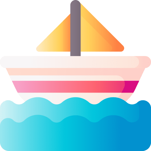 Boat transportation transport sailing icon