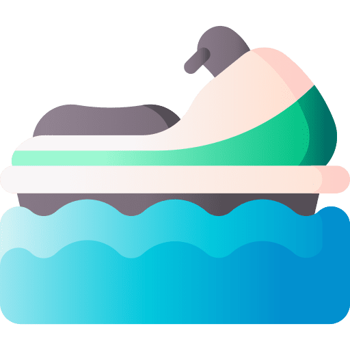 Jet ski sea aquatic sports vehicle icon