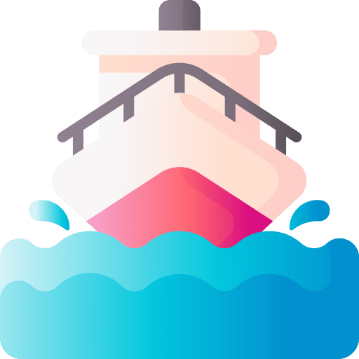 Ship cruise yacht ferry boat icon