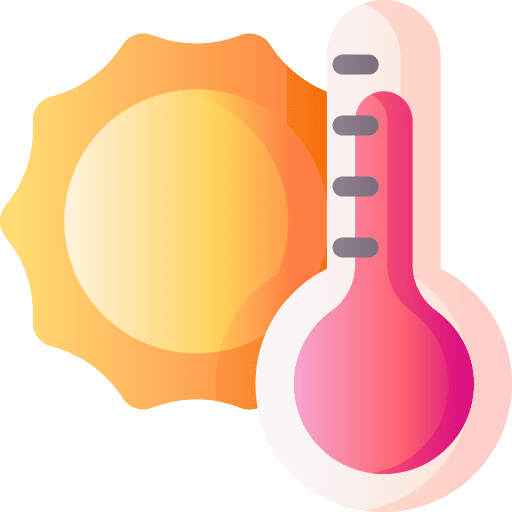 Temperature summer forecast warm icon