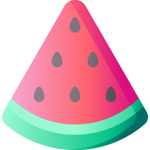 Watermelon organic watermelon summer icon