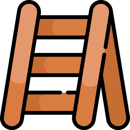 Ladder construction steps vertical icon