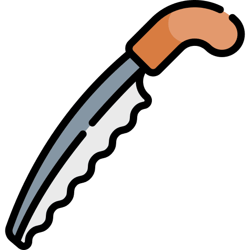 Pruning saw construction and tools cut saw icon