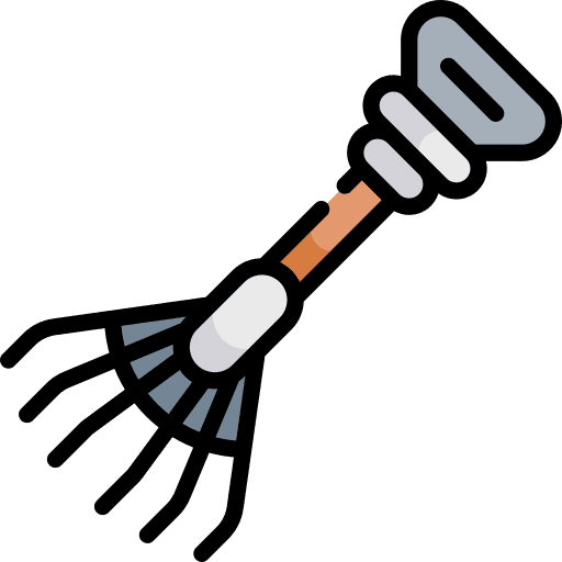 Pitchfork construction and tools rake garden icon