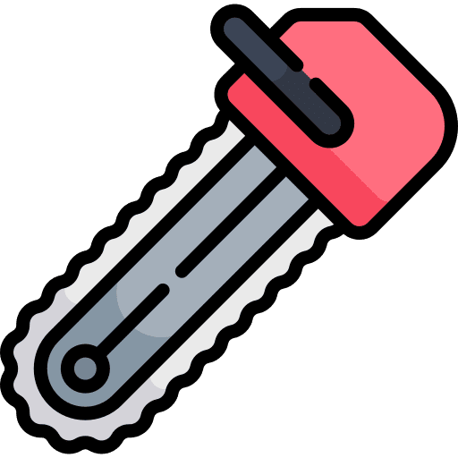 Chainsaw cutting chainsaw electric icon