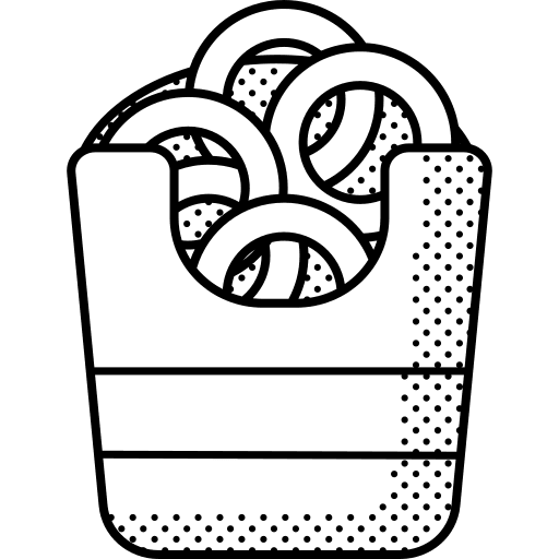 Onion rings onion rings snack onion icon