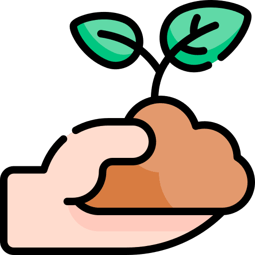 Sprout plant farming and gardening planting icon