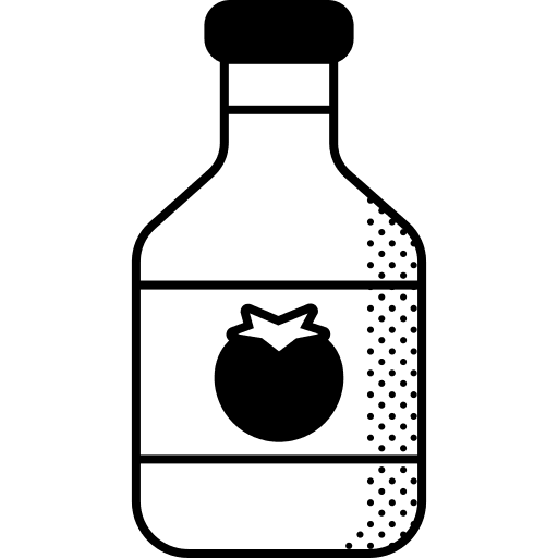 Ketchup spicy junk food restaurant icon