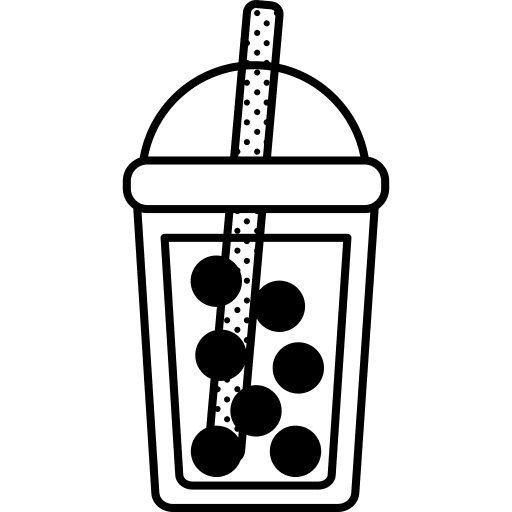 Bubble tea drink drinking take away icon